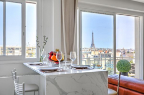 101 Penthouse Royal à Paris avec Vue Imprenable sur la Tour Eiffel
